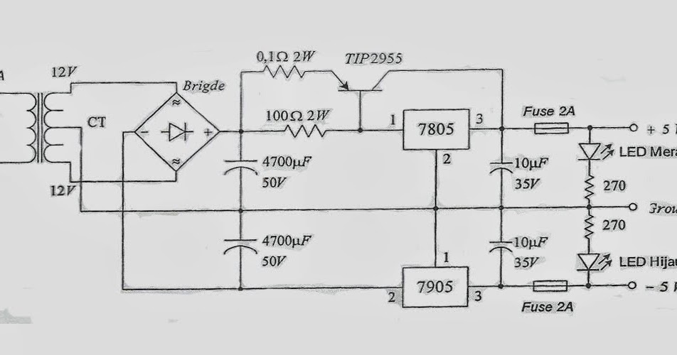 The Justice: membuat rangkaian power supply dengan output 5v