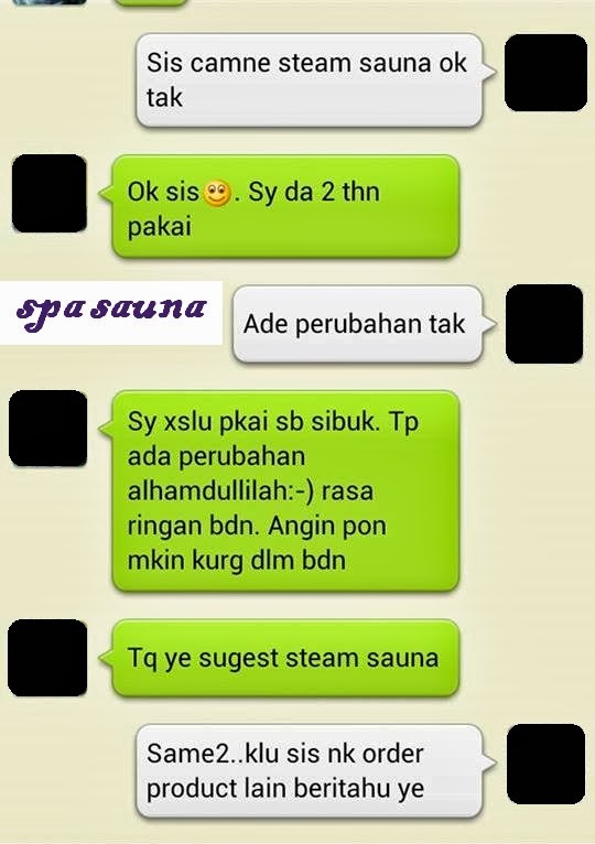 TESTIMONI: NILON STEAM SAUNA