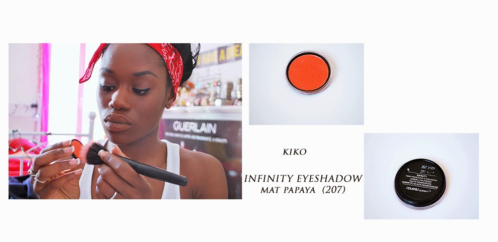 Routine maquillage peau noire fard à joue, fard à paupière, KIKO, maquillage peau noire
