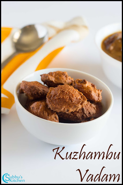 Kuzhambu Vadam Recipe Kuzhambu Vadam Recipe