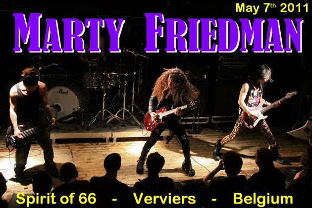 Marty Friedman (05may2011) at the "Spirit of 66", Verviers, Belgium.