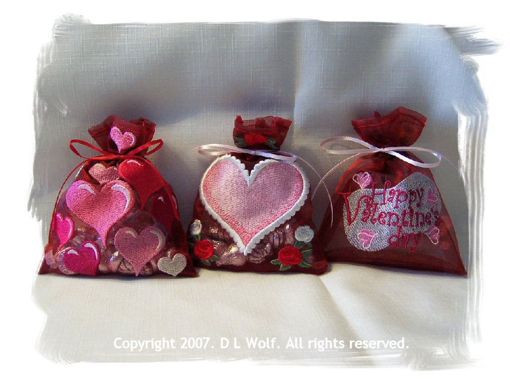 Some of my first machine embroidery projects