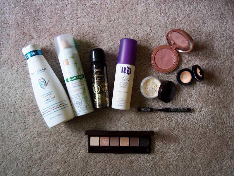 makeup and haircare products
