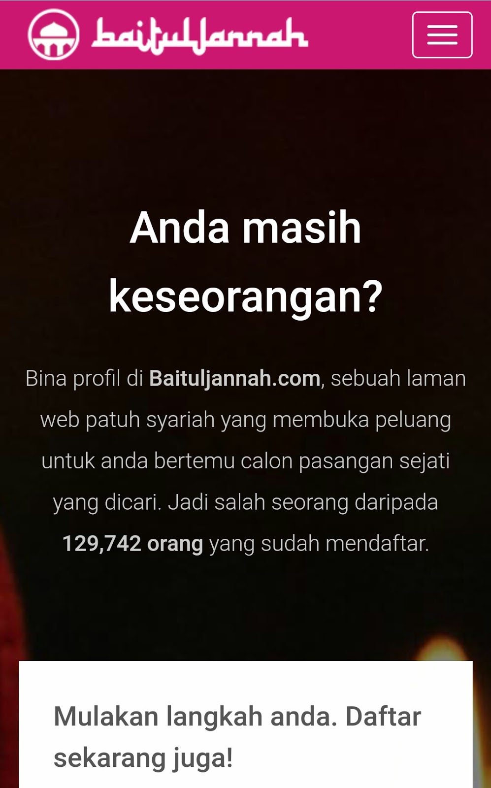 BaitulJannah Laman Cari Jodoh