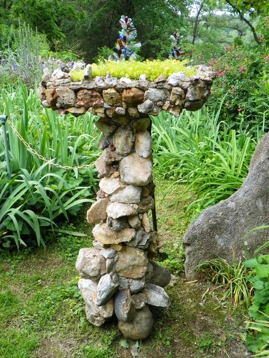 Bird Bath made of Rocks