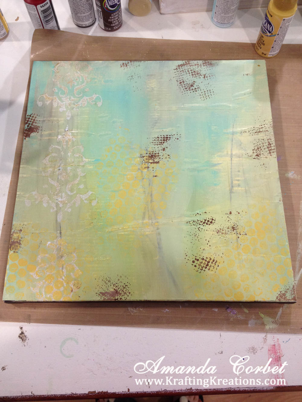 Krafting Kreations Progression Of A Painting