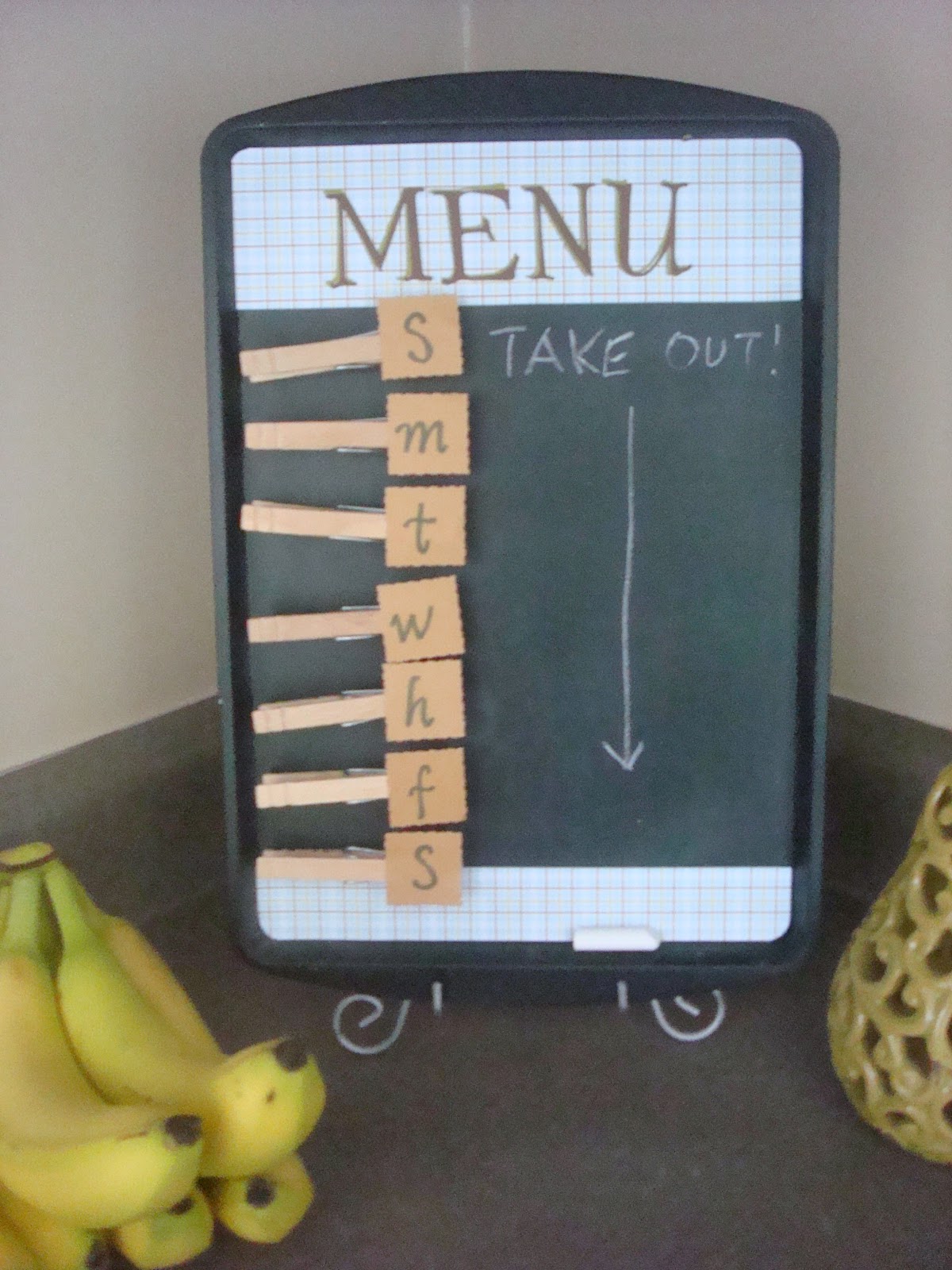 making it feel like home Menu Board