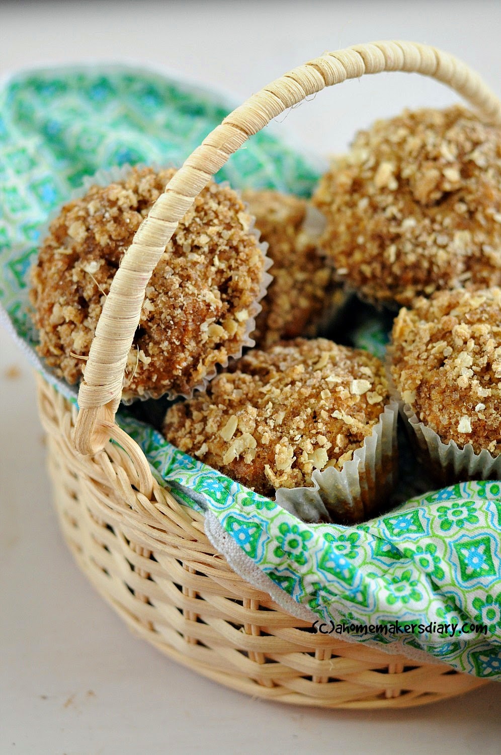 Spiced Whole grain Apple cake with streusel topping A Homemaker's Diary