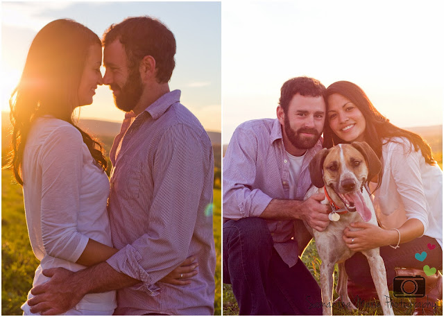 couple kissing in a field