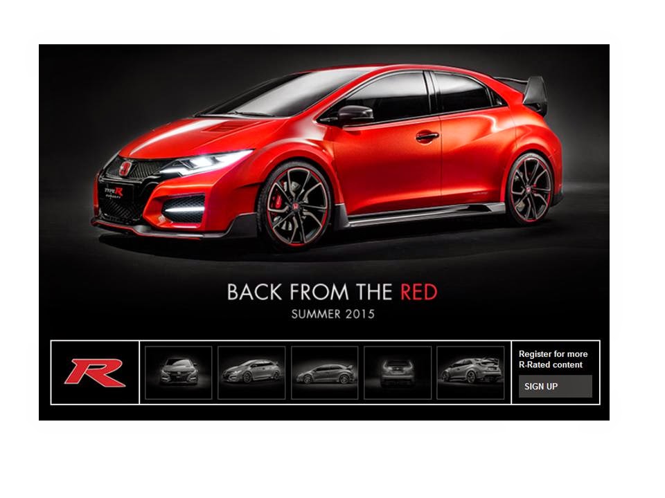As A Sure Sign That The 2015 Debut Date For Super New 10G Civic Type R Is On Schedule CTR Teaser Page Honda UKs Website