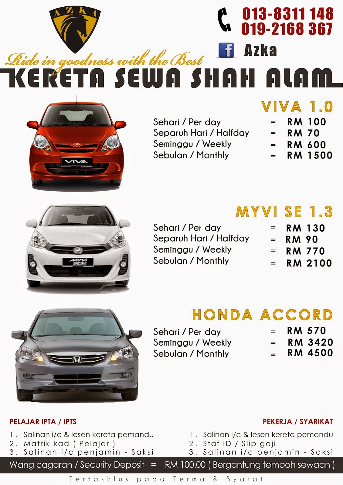 Azka Car Rental Shah Alam