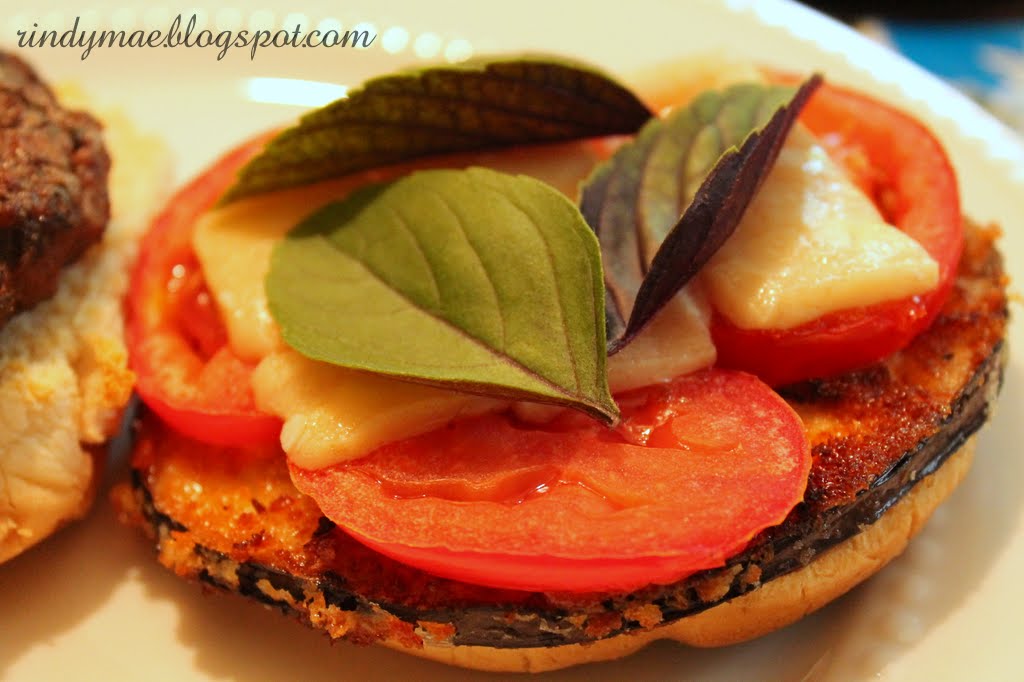 Rindy Mae Eggplant Parmesan Burgers