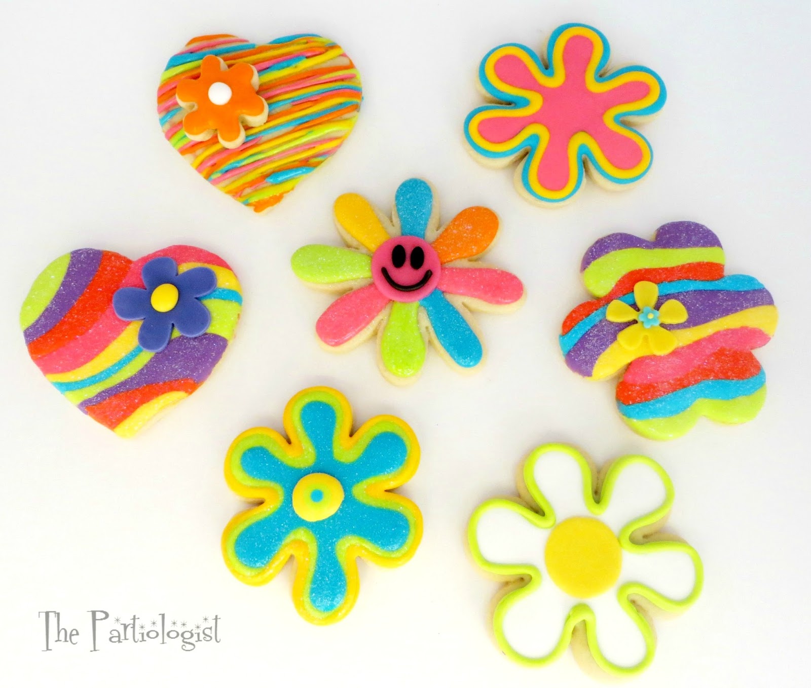 The Partiologist 70's Theme Cookies!