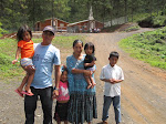Family outside new church