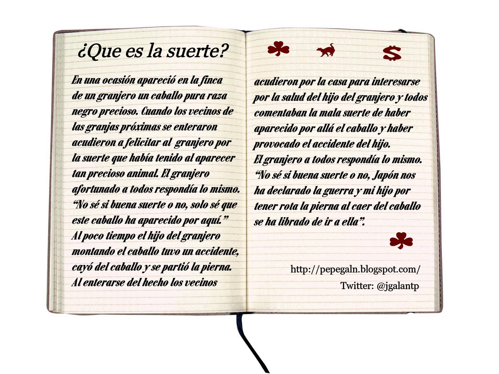 Pepe Galán ¿Que es la suerte?