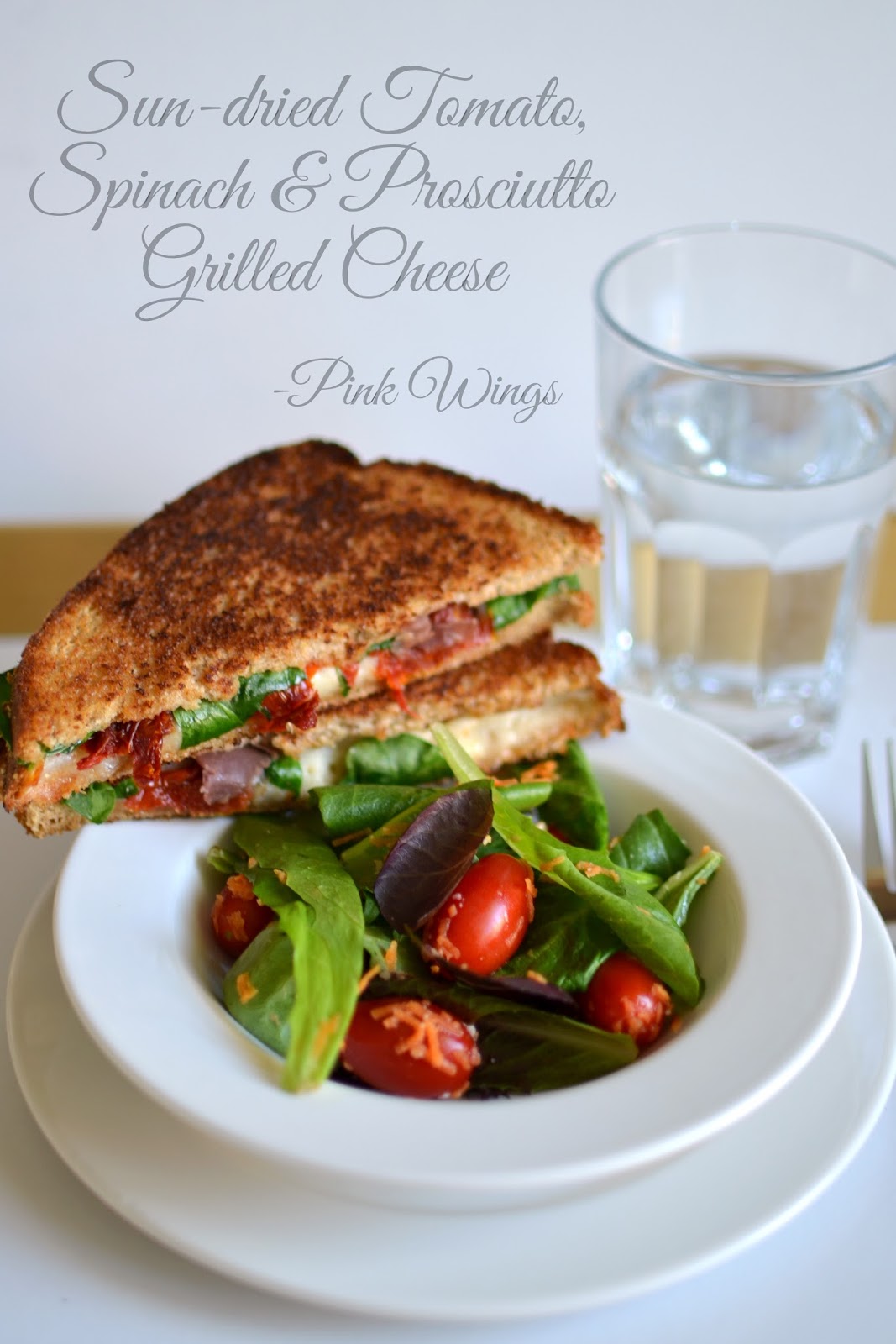 Sundried Tomato, Spinach & Prosciutto Grilled Cheese