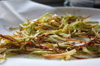 Fried leeks