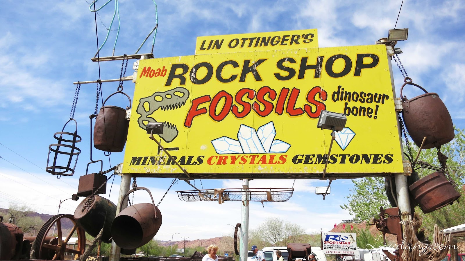 Dang It Delicious Pasta Jay's, Gelato at Moab Brewery, Moab Rock Shop