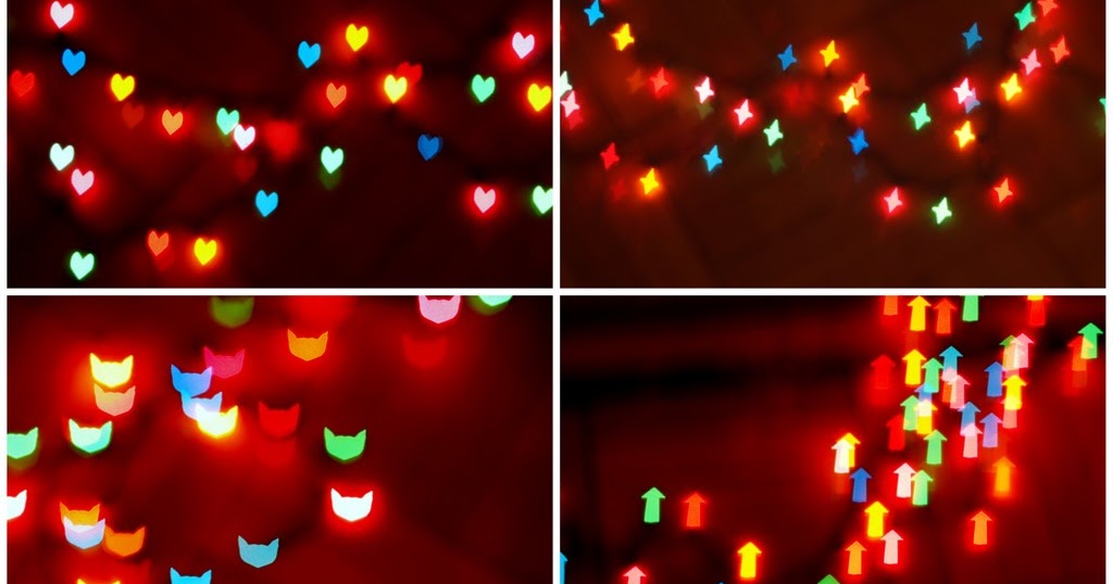 How To Make Heart And Other Shaped Bokeh Christmas Lights