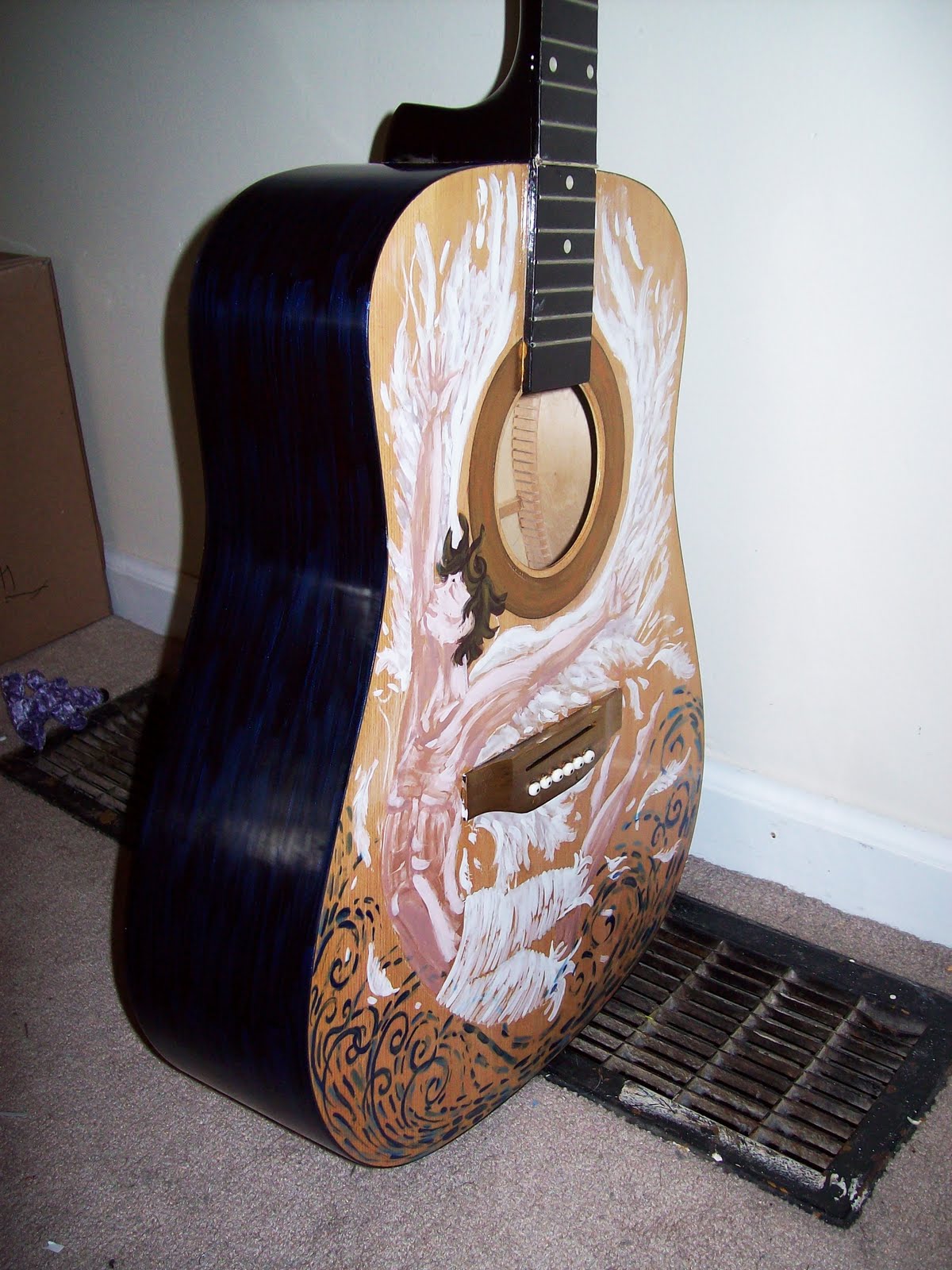 rtful pursuit Nail Polish Painted Guitar