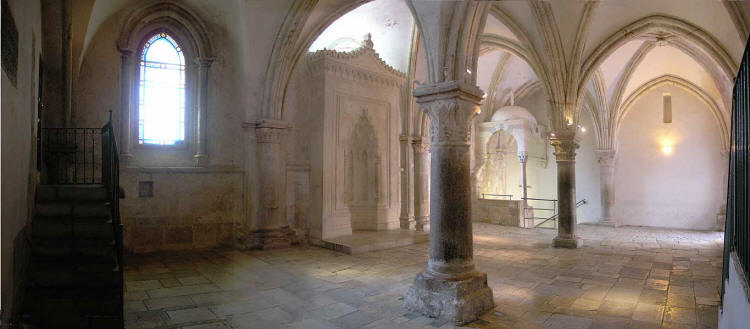 the upper room where they