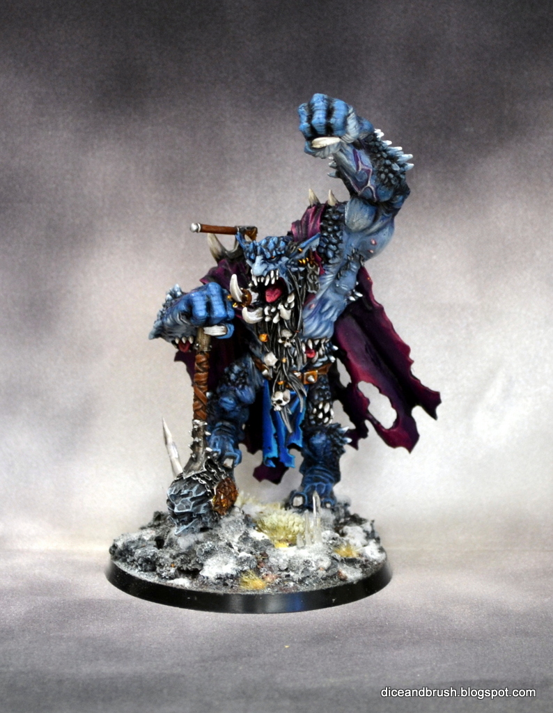 Dice and Brush Miniature Monday Throgg the Troll King