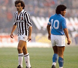 Scudetto Showdown :: Juventus - Napoli  Platini+%2526+Diego