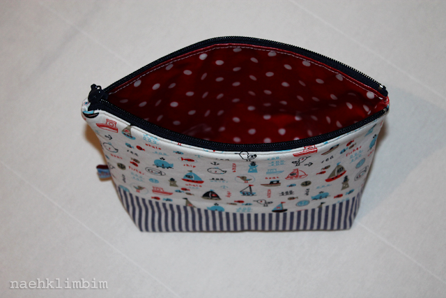 Kosmetiktasche im maritimen Look Kosmetiktasche im maritimen Look