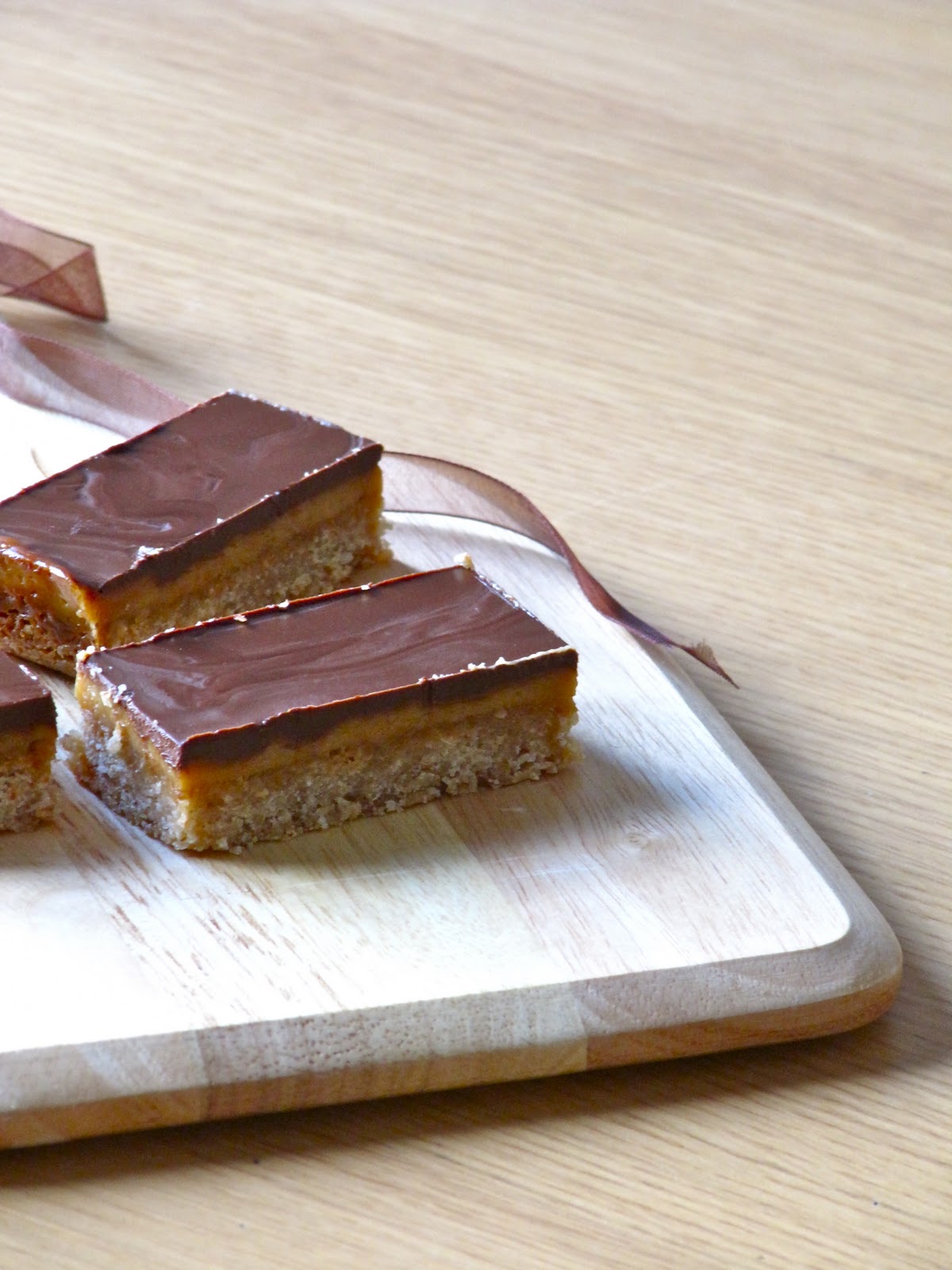 Plateful Chocolate Caramel Slice — the perfect holiday treat