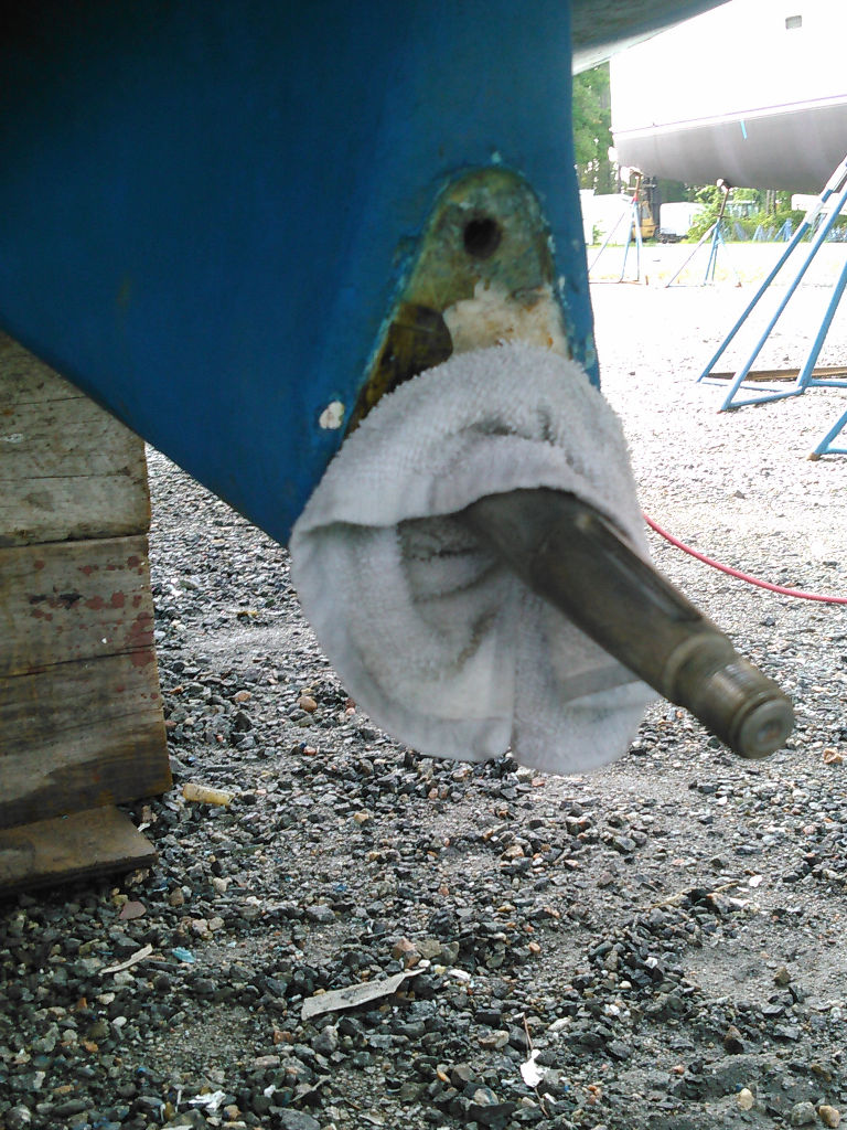 This Rat Sailed Removing The Cutlass Bearing or I Need To Work On