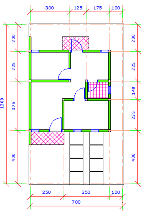 desain rumah cad simpel