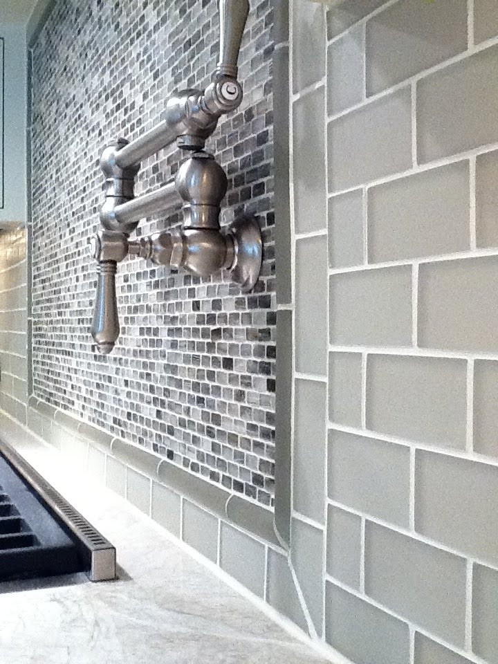 Glass Subway Tile Backsplash