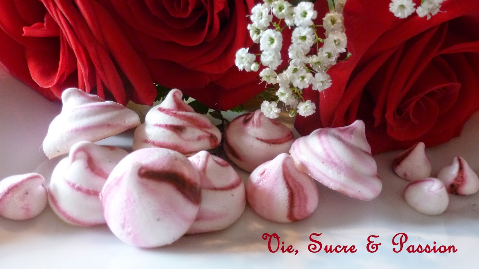 Vie, Sucre & Passion Meringues à la Rose et à la Cardamone