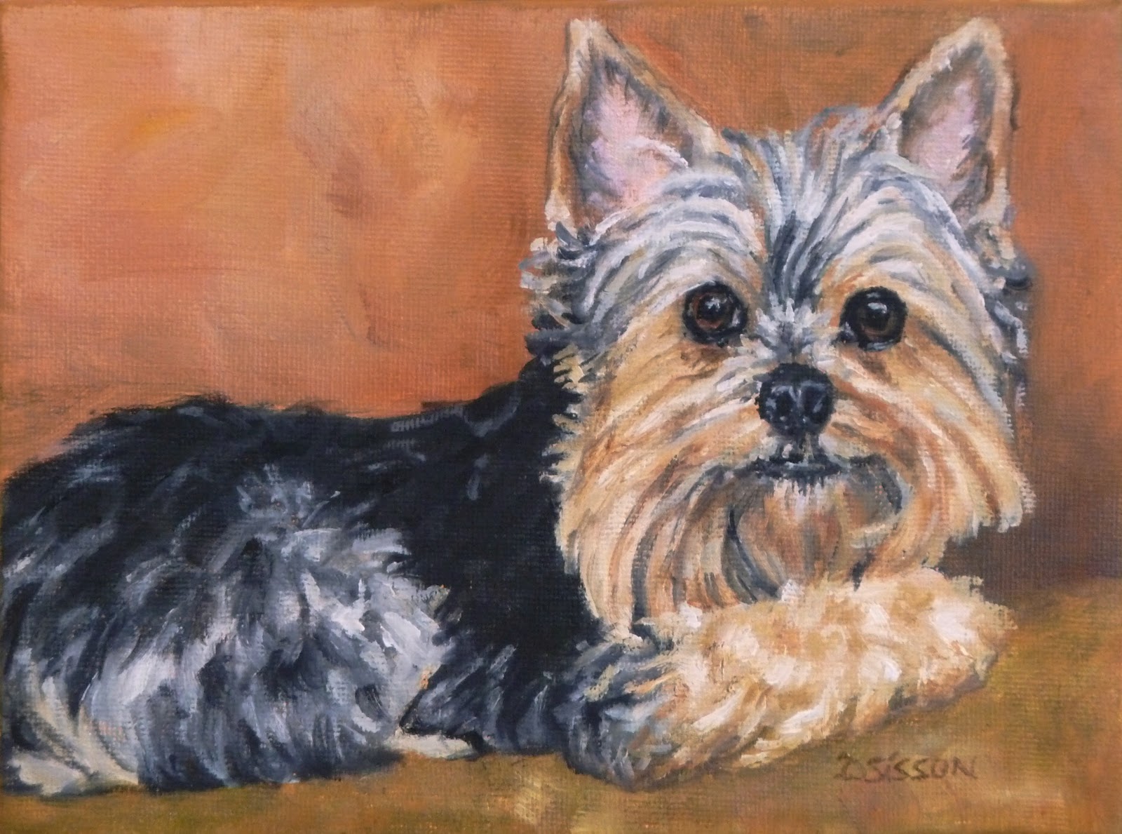 Daily Painting Projects Koko Oil Painting Pet Portrait Animal
