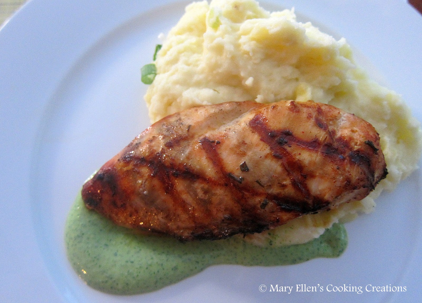 Mary Ellen S Cooking Creations Grilled Chicken With Cilantro Crema Bahama Breeze Copycat