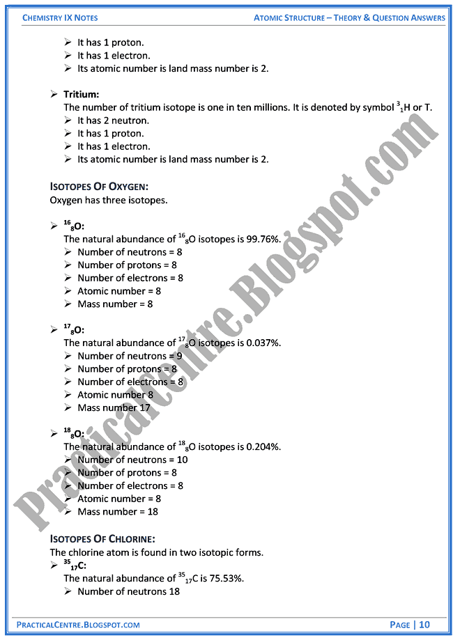 atomic-structure-theory-and-question-answers-chemistry-ix