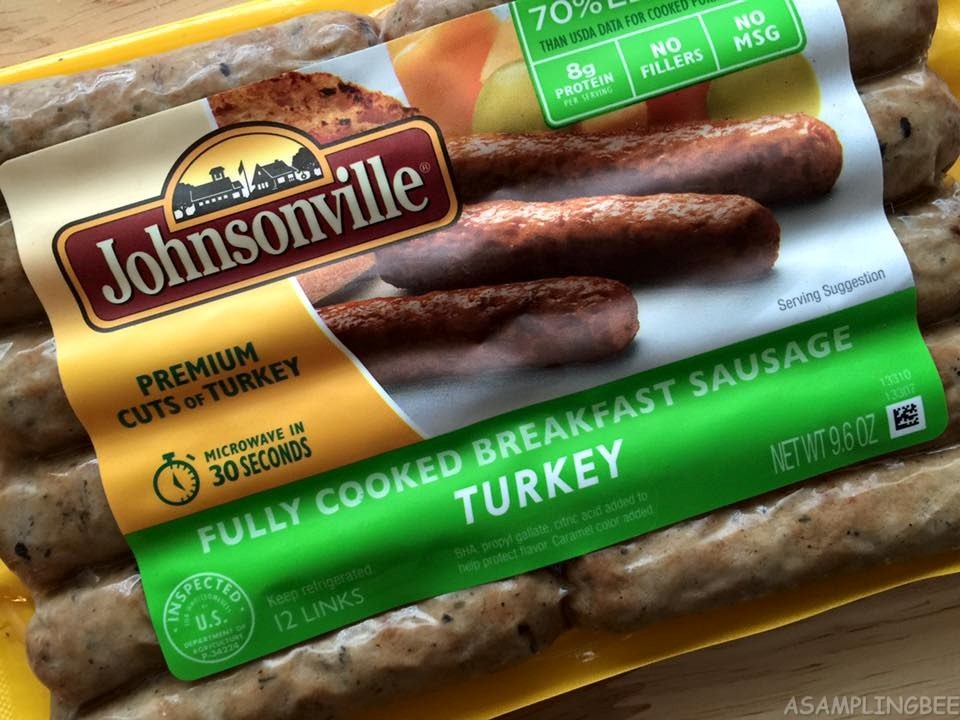 A Sampling Bee Johnsonville's Fully Cooked Turkey Breakfast Sausages