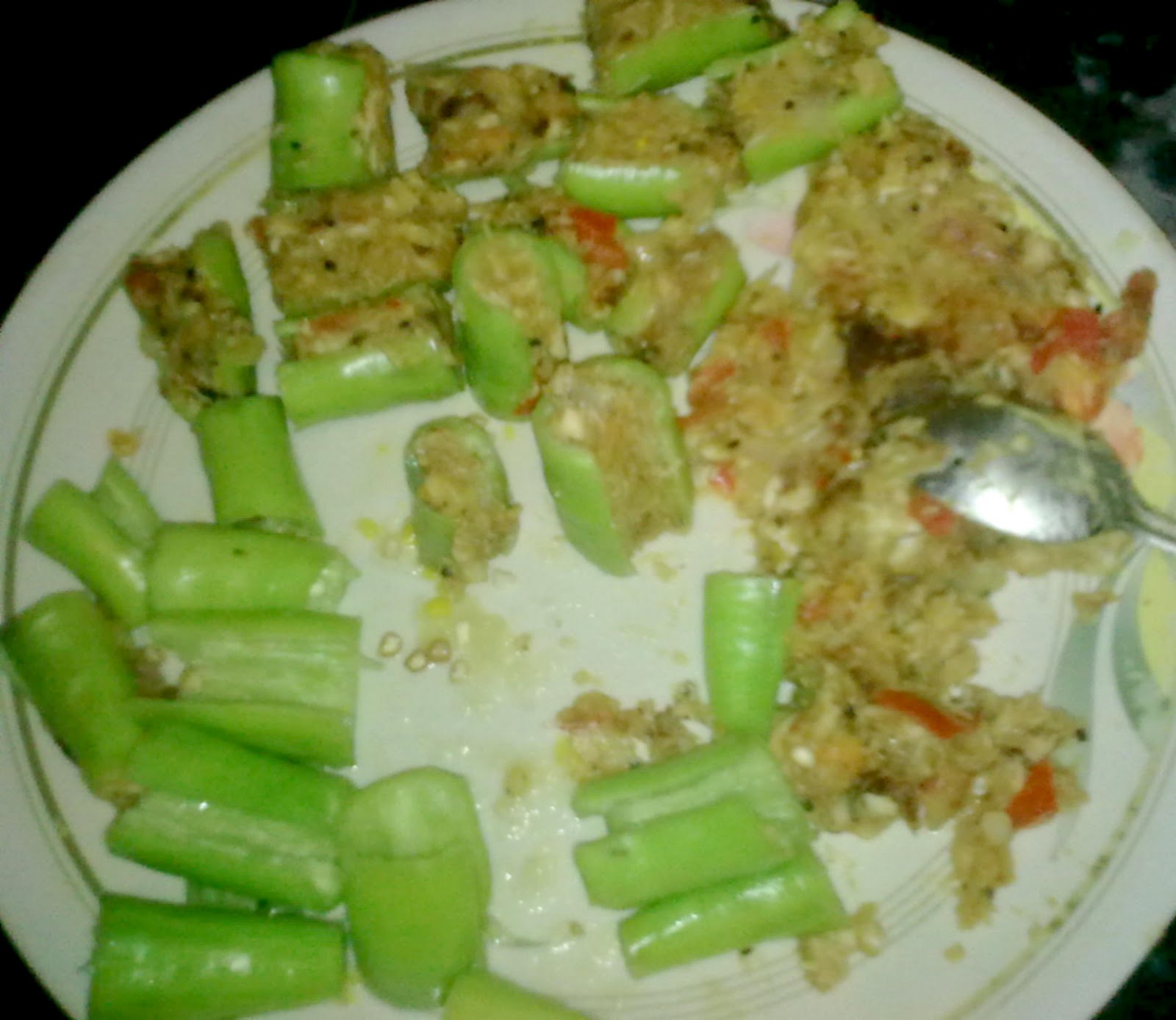 Foods from My Kitchen Fish Stuffed SnakeGourd\Chichinge