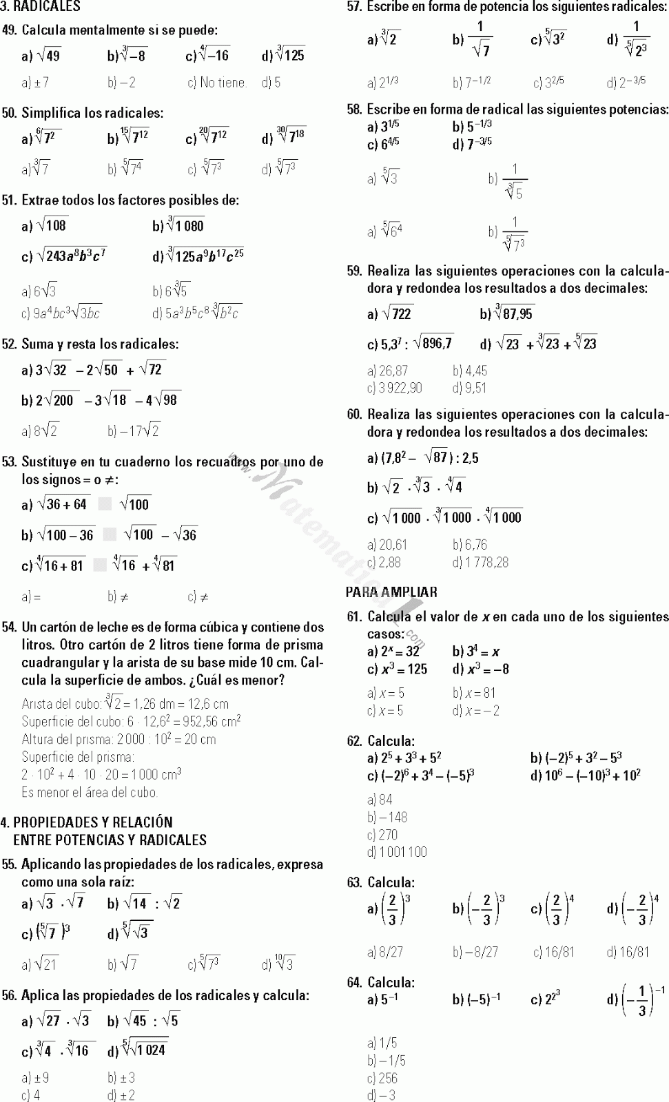 3 ESO MATEMATICA 3 eso matematica:
