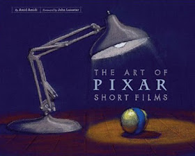 Book cover showing a luxo lamp and a toy ball. 