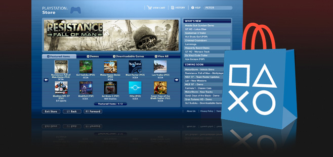 First off is that PSN store