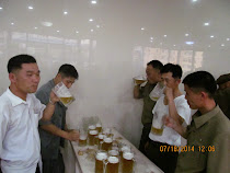 Beer Hall, Pyongyang -- One of the few things in North Korea that is NOT an illusion ...