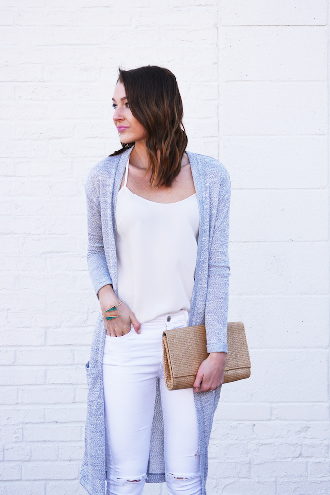 White and Gray Outfit