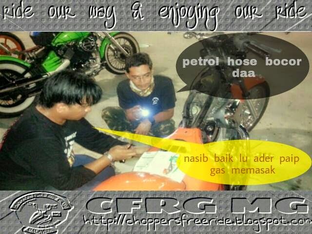 moto  road  captain hose  petrol bocor
