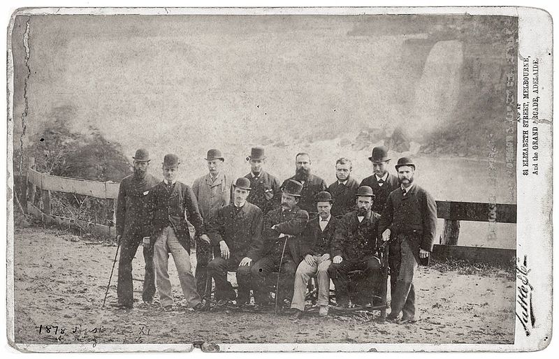 Cricket Gloden Moments Image of the 1878 Australian cricket team from