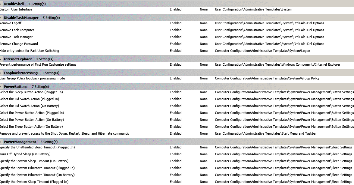Windows deployment and not only: Windows 7 KIOSK mode configuration
