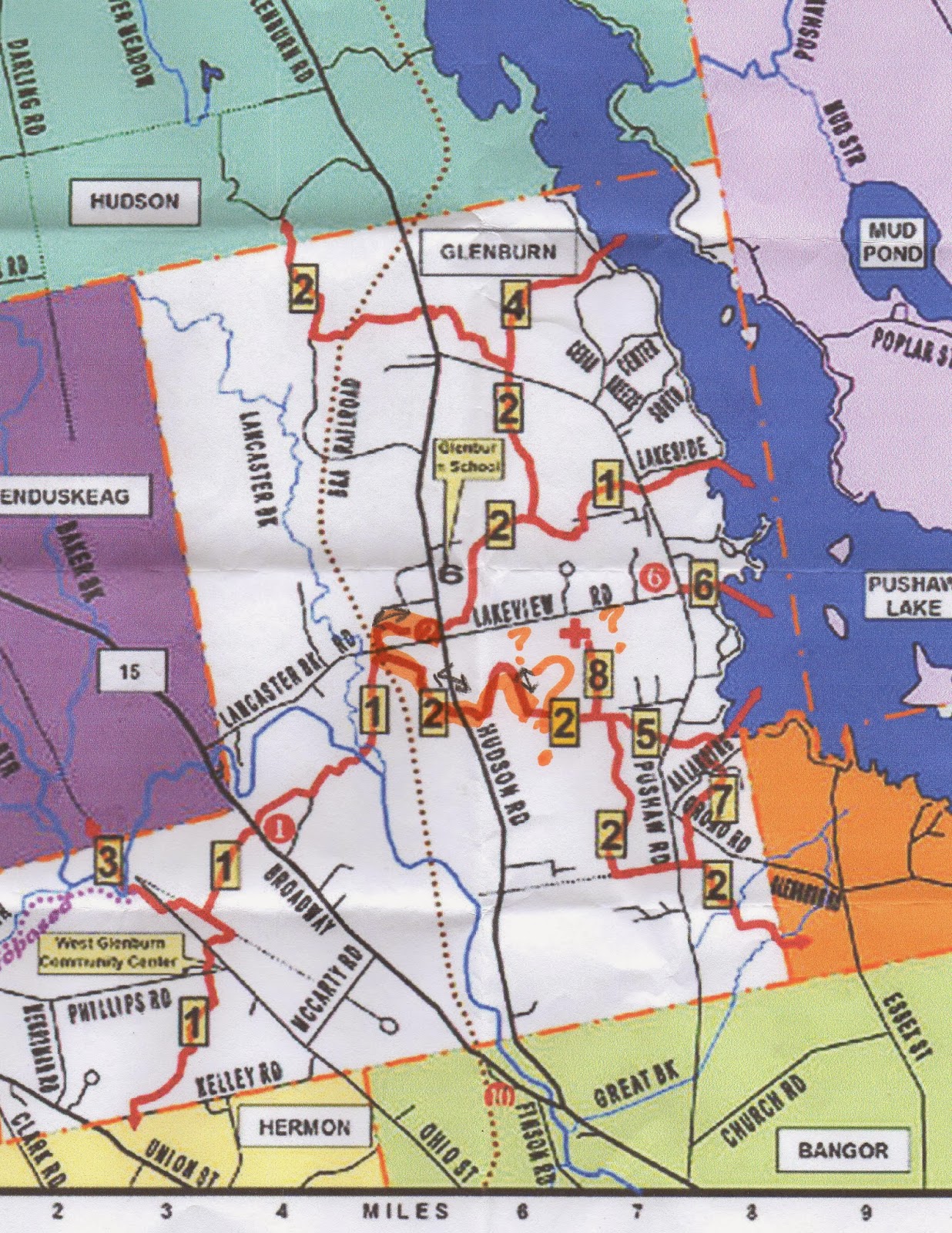 Hiking in Maine with Kelley 2/24/14 Glenburn Trails