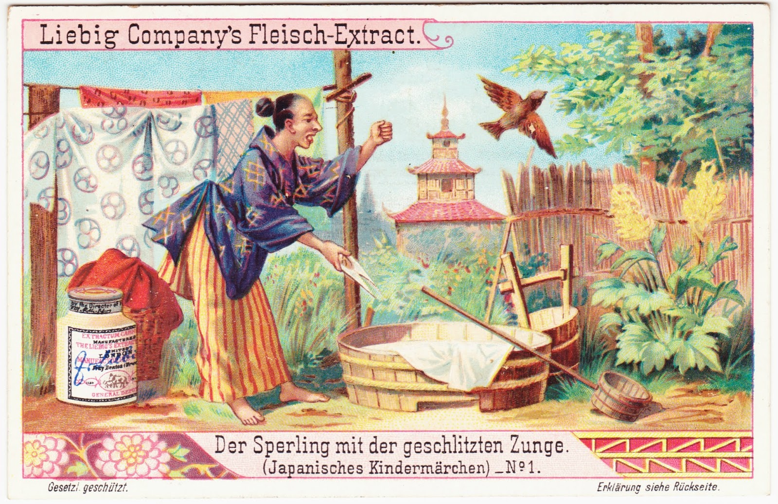 Papergreat 19th century advertising card Liebig Company's FleischExtract