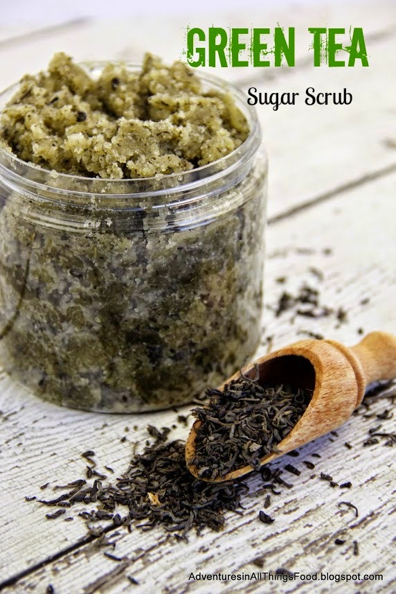 Adventures in all things food Green Tea Sugar Scrub