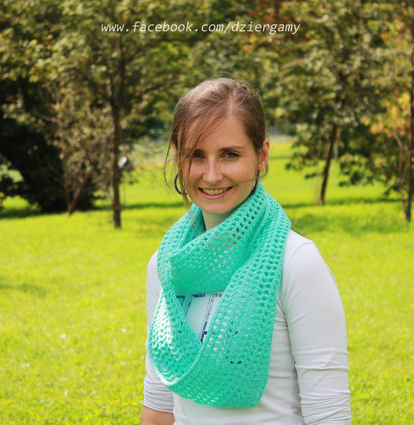 miętowy komin autorstwa Dziergamy miętowy komin autorstwa Dziergamy